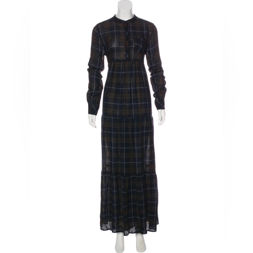 WARM NY Plaid Maxi Dress medium